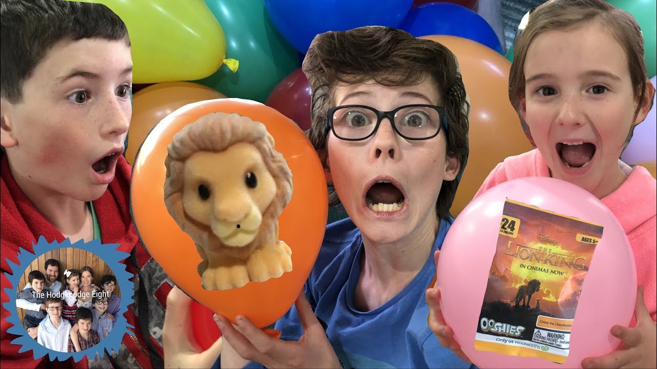 LION KING OOSHIE BALLOON POPPING CHALLENGE!