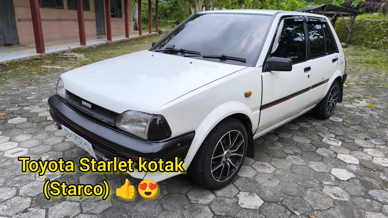 Toyota Starlet kotak(starco), pernah jaya di masa nya😍 mobil irit klasik, siap luwar kota. 