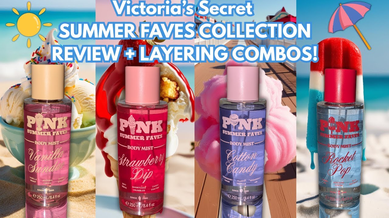 (Reviewing) Victoria's Secret PINK ⛱️☀️2025 Summer Faves Collection! + Layering Combos! #reviews