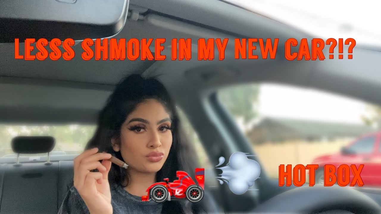 Smoke sesh in my NEW whip!!!!🧿