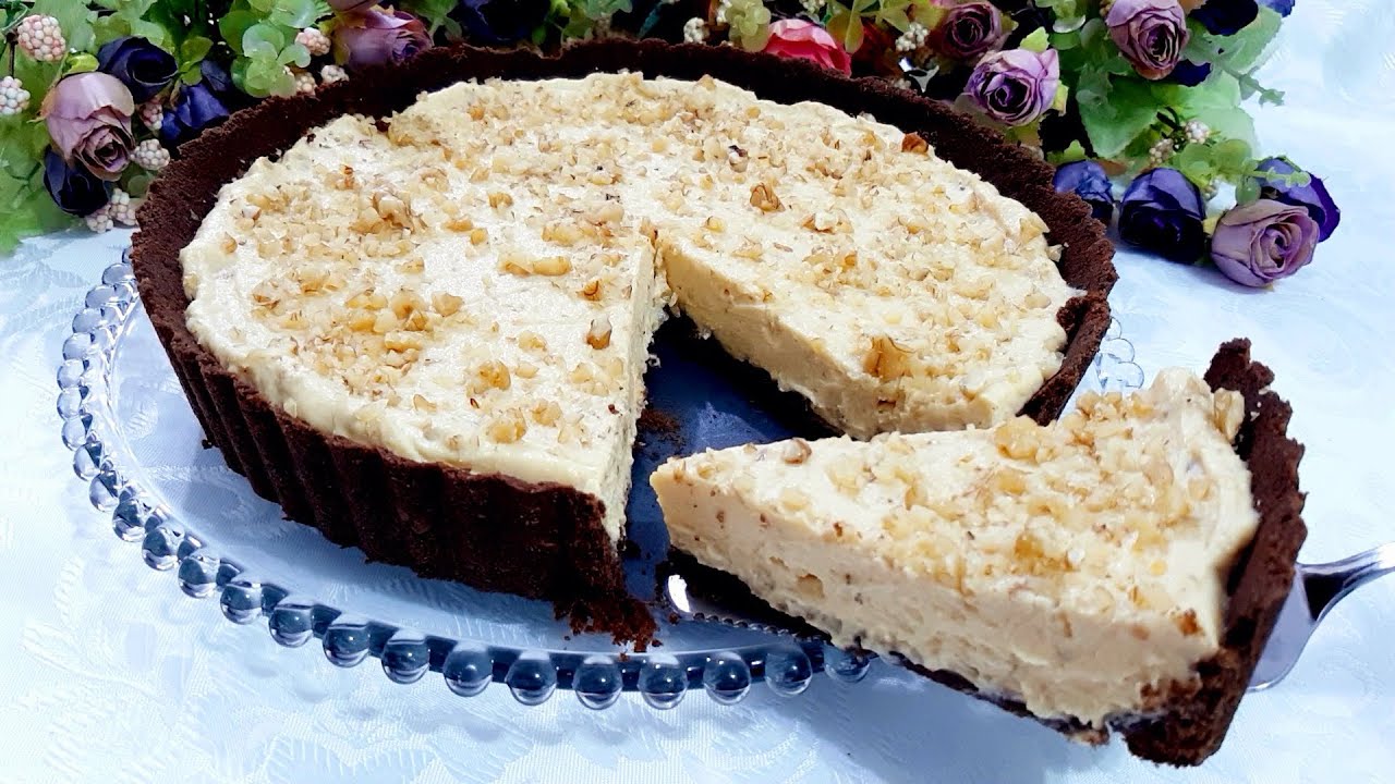 Пирог с орехами, без духовки. Мало ингредиентов, легко и вкусно.
