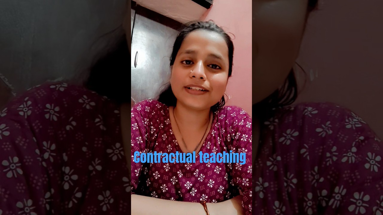 about contractual teaching 😱#youtube #shorts #teacherlife #information #about #vacancy