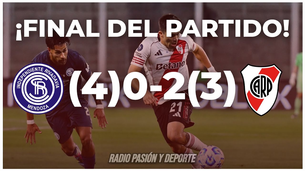 🔴 RIVER DIO VERG&Uuml;ENZA Y QUED&Oacute; ELIMINADO DE COPA ARGENTINA ANTE INDEPENDIENTE RIVADAVIA
