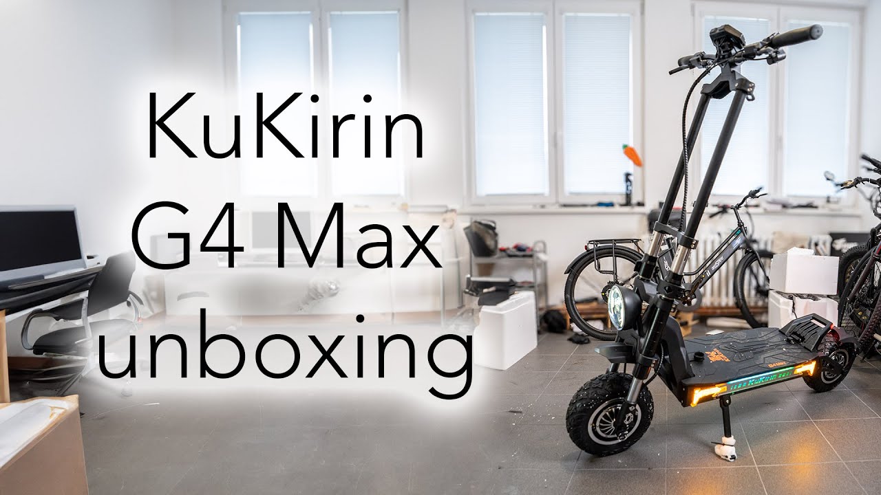 KuKirin G4 Max - obrovská mašina s vyndavací baterkou 🔋. Unboxing 📦