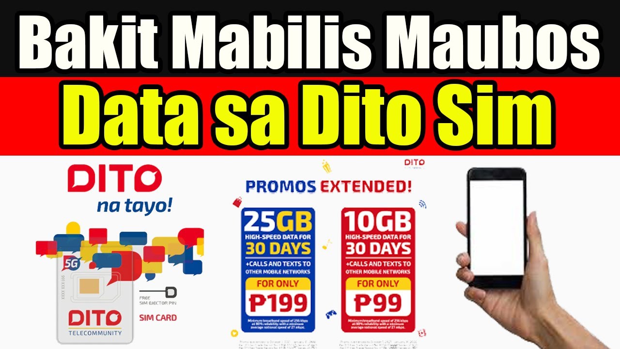 Bakit Mabilis Maubos ung Data Mo Sa Dito Sim