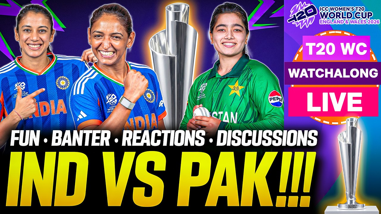 🔴 INDIA vs PAKISTAN Live | Women's T20 World Cup 2026 | IND W vs PAK W | Live Watchalong