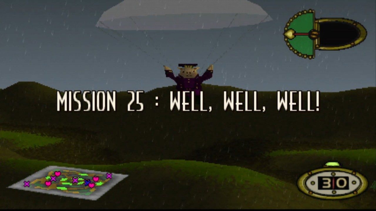 Hogs Of War™ (PS1™) - Mission 25: Well, Well, Well! - Hard Mode - No Casualties