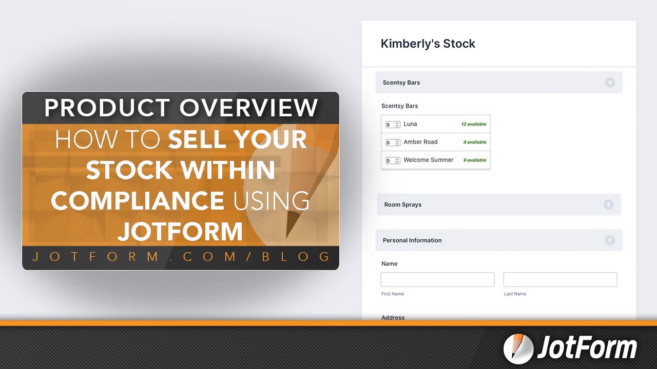 How to sell your stock within compliance using Jotform