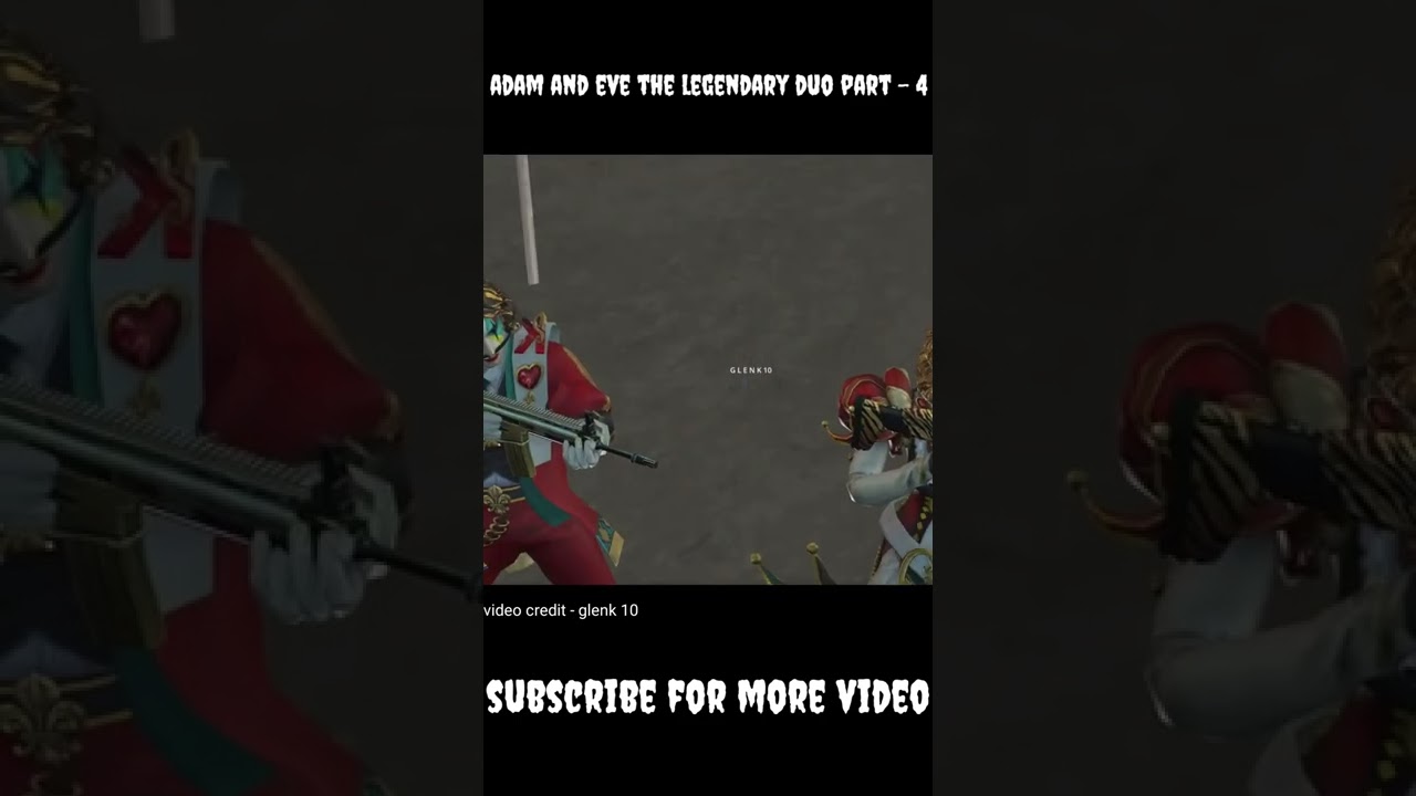 Adam and eve the legendary duo part - 4 | Garena Free Fire - #shorts #short