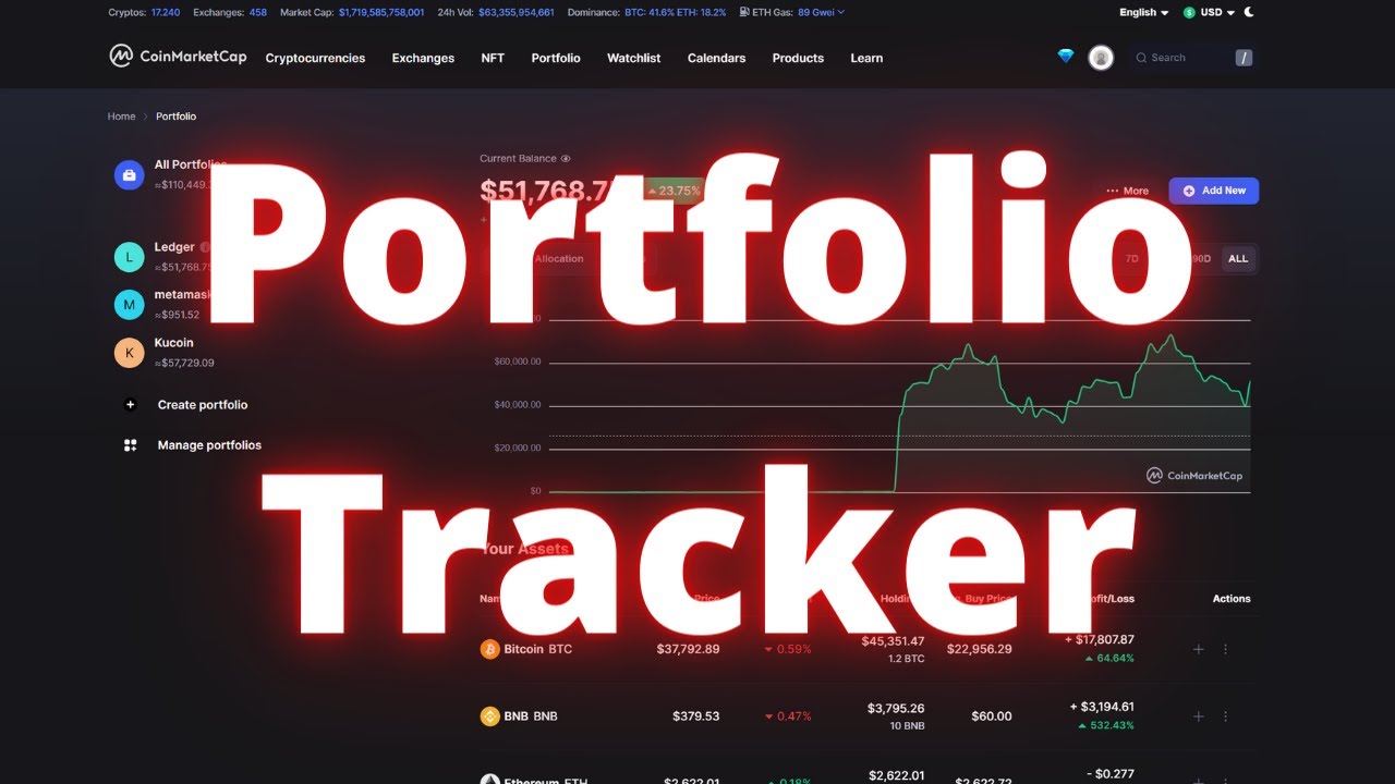 How To Use Coinmarketcap Portfolio Tracker