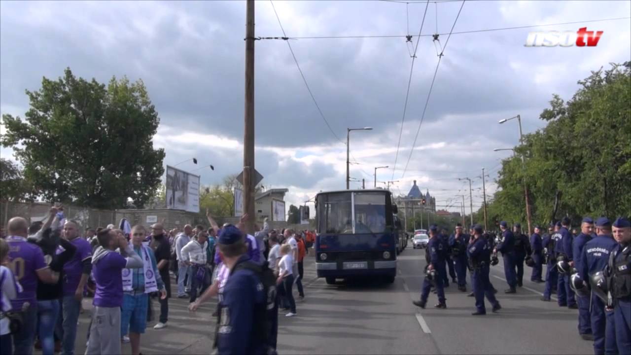 Rendőrök várták a verbálisan harcias újpestieket is