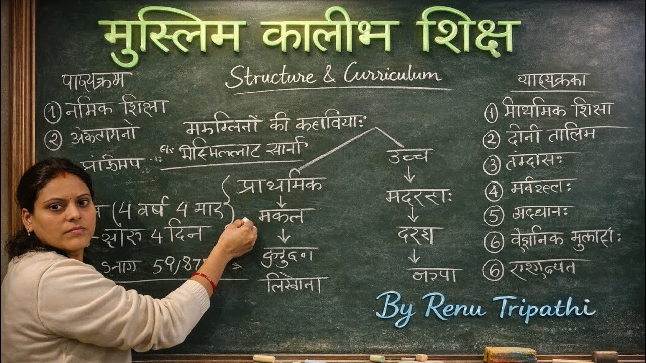 मुस्लिम कालीन शिक्षा # Education in Muslim Period