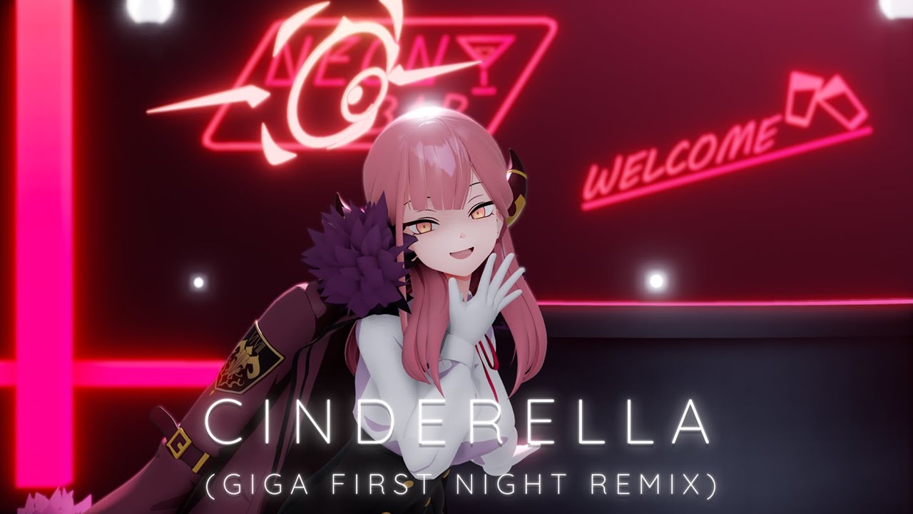 【MMD】Cinderella/Giga First Night Remix | Aru Rikuhachima/陸八魔アル |【4K 60fps】| #ブルーアーカイブ