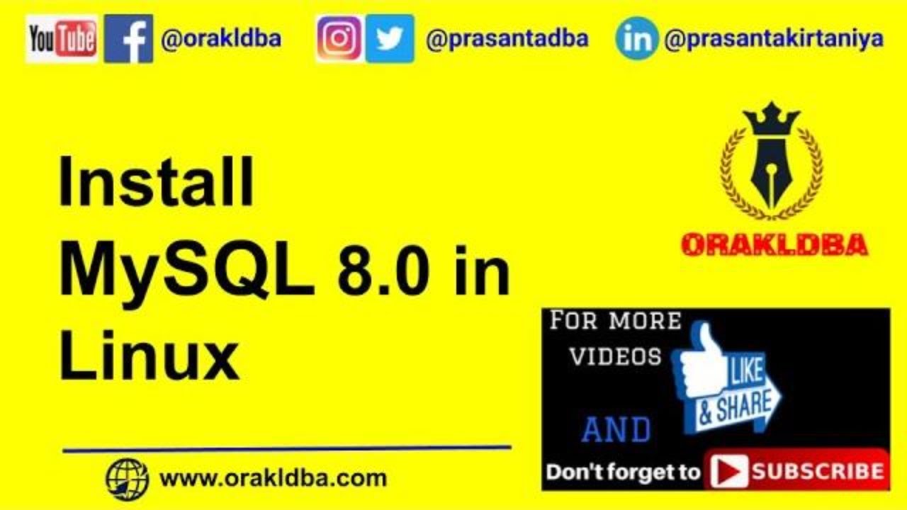 Install MySQL 8 0 in Linux #install mysql, #mysql 8.0