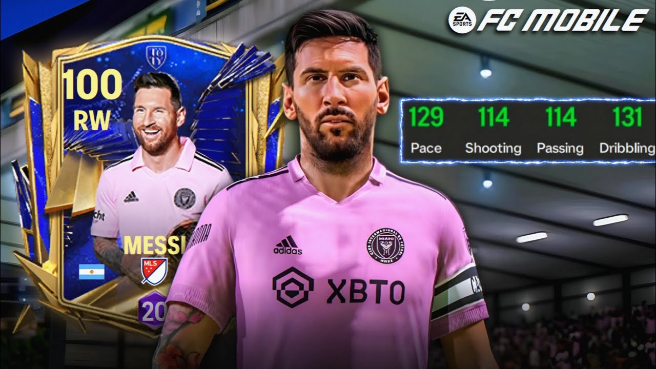 100 OVR UTOTY MESSI CAN DESTROY ANY DEFENDER IN FC MOBILE