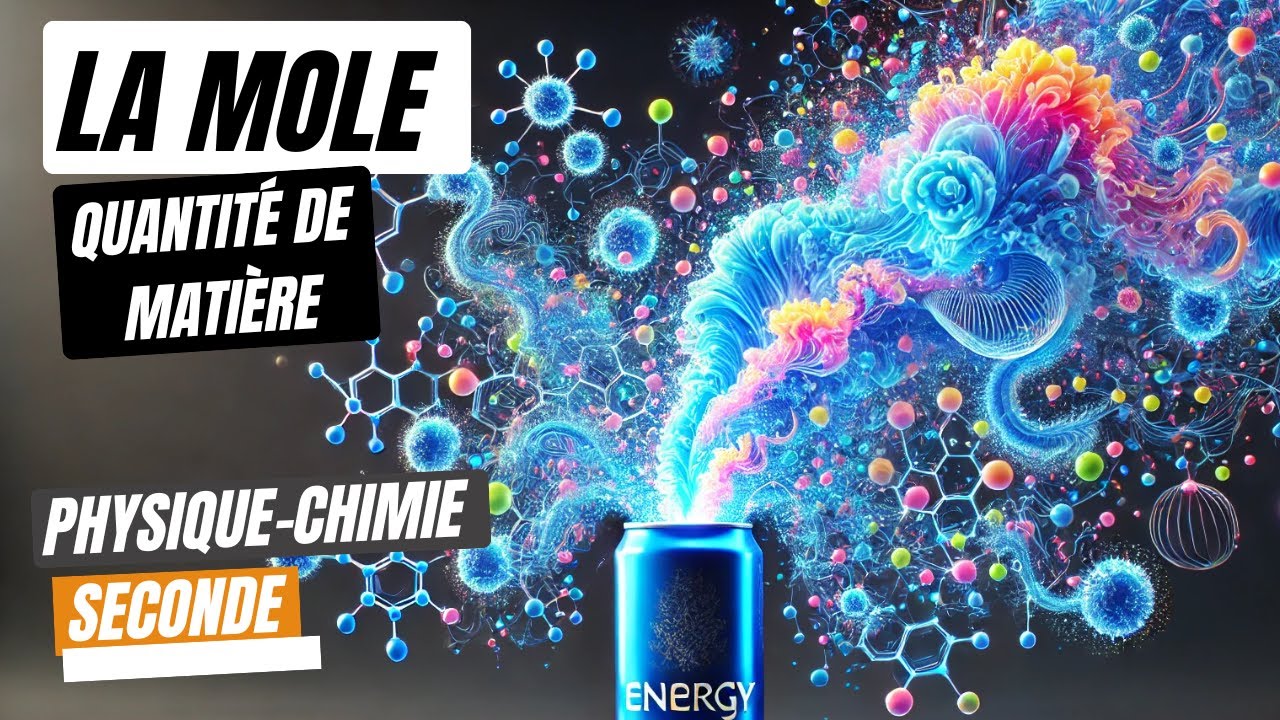 Cours 2nd :🧪 LA MOLE en 4 min 🧪 Quantité de matière / Avogadro . Physique chimie seconde molécules