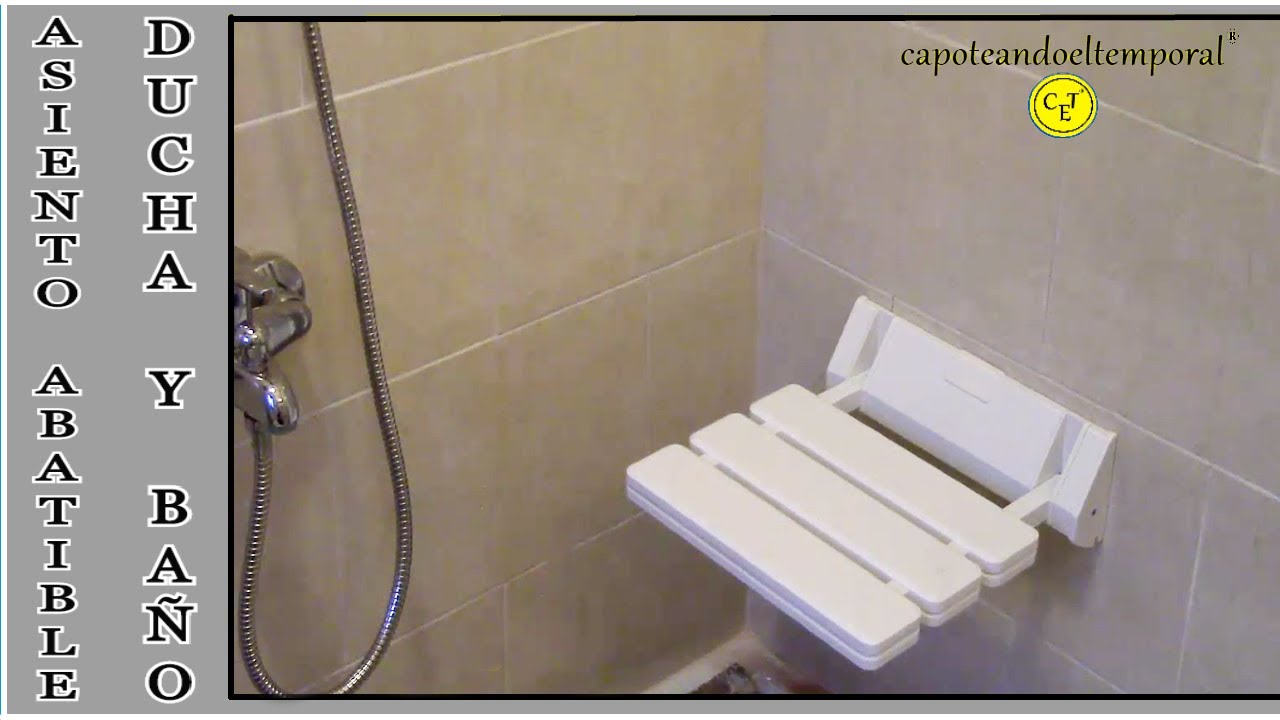ASIENTO PARA DUCHA Y BAÑO ABATIBLE