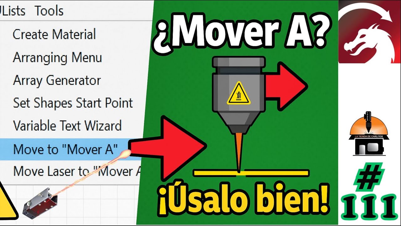 ¿Para qué sirve 'Mover A' en LightBurn? Aprende a usar esta herramienta sin enredos