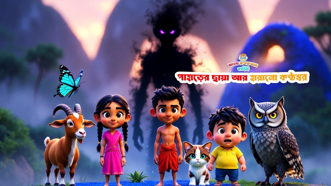 EP–8 — পাহাড়ের ছায়া আর হারানো কণ্ঠস্বর#BanglaCartoon, #KidsStory, #ShadowSpirit,