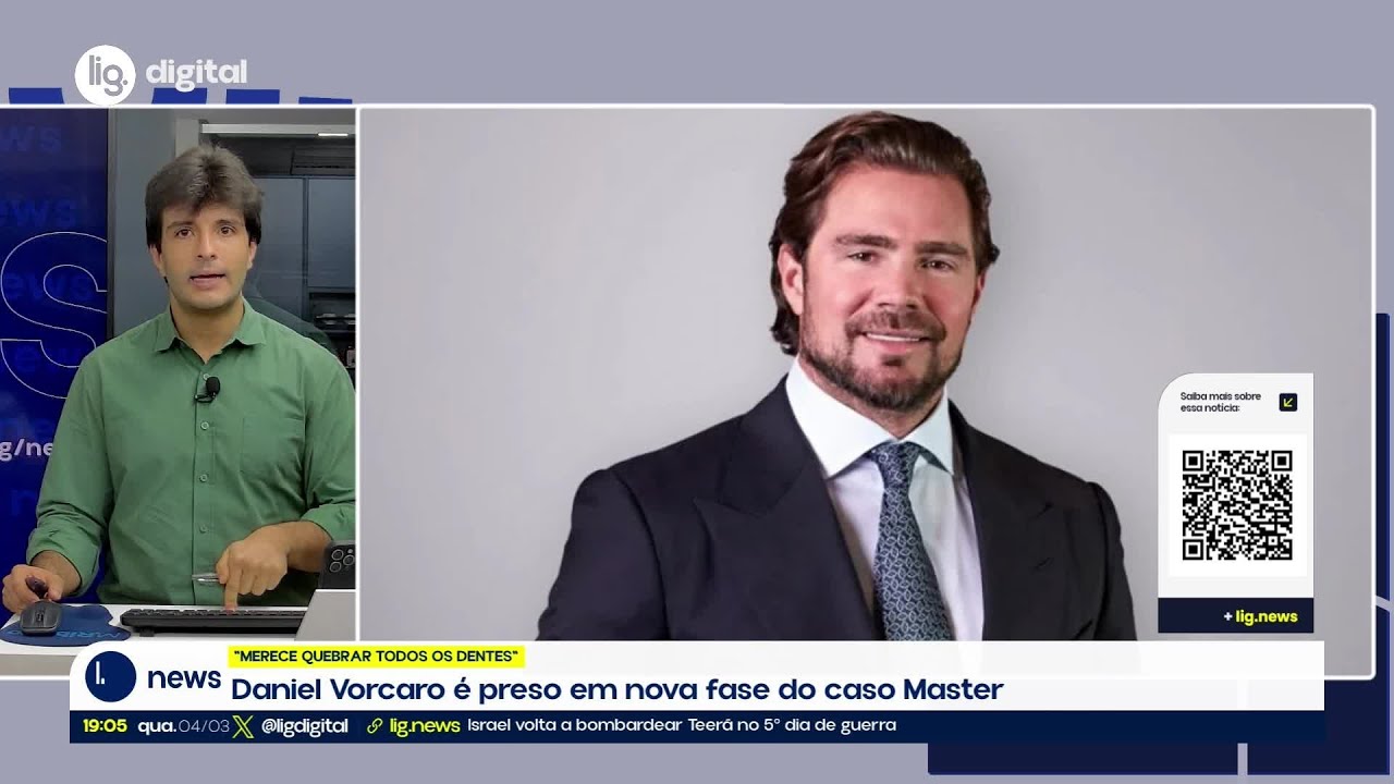 Daniel Vorcaro é preso em nova fase do caso Master – 04/03/2026 – Lig News