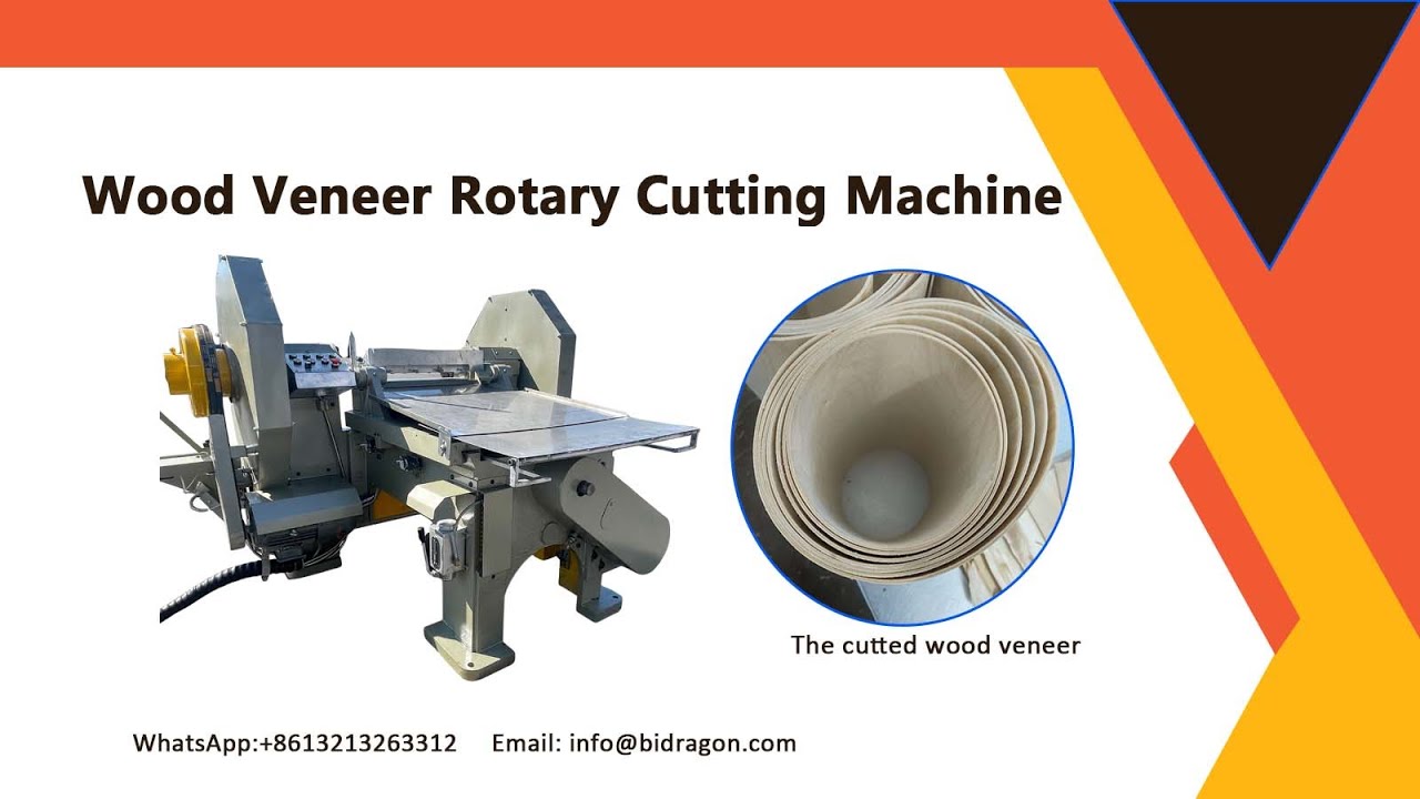 Wooden veneer rotary cutting machine for making popsicle stick and coffee tea stirrer stick