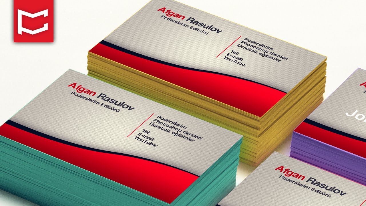 İşe Yarar Photoshop Model Business Card (Basit Anlatım)
