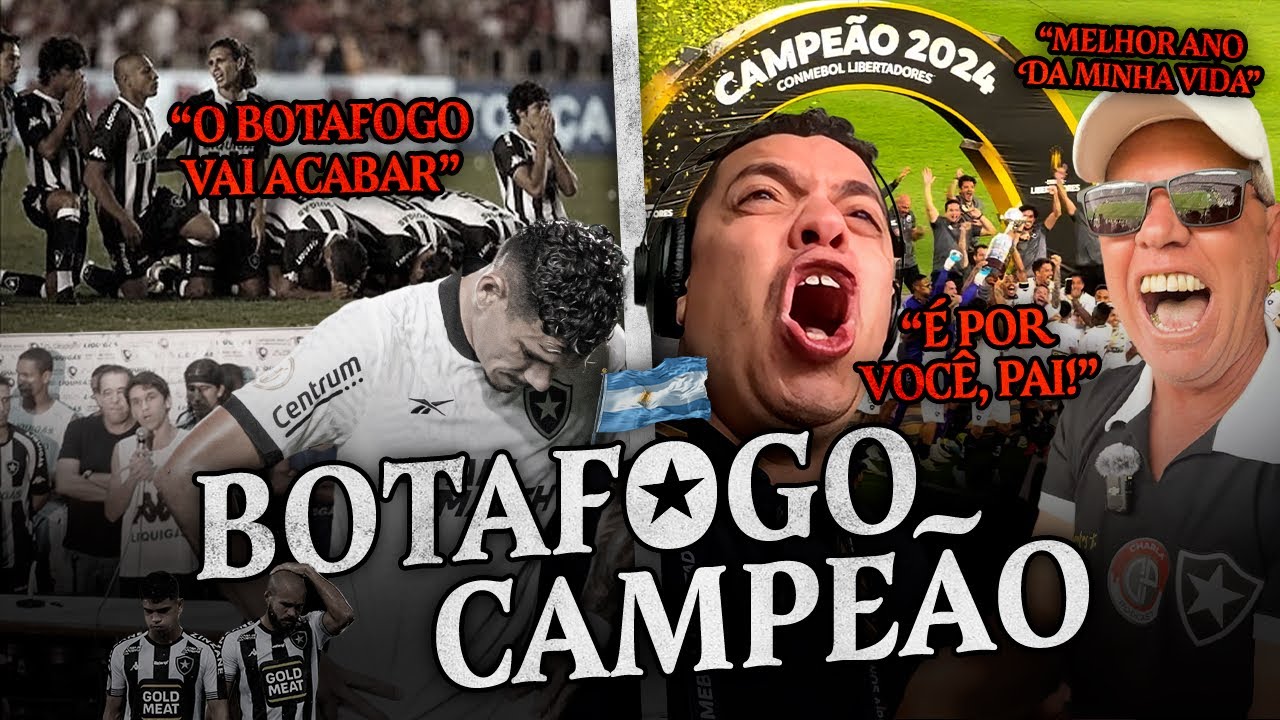 BASTIDORES DO CANTARELLI NO T&Iacute;TULO DA LIBERTADORES DO BOTAFOGO - DOC CHARLA PELA GL&Oacute;RIA ETERNA
