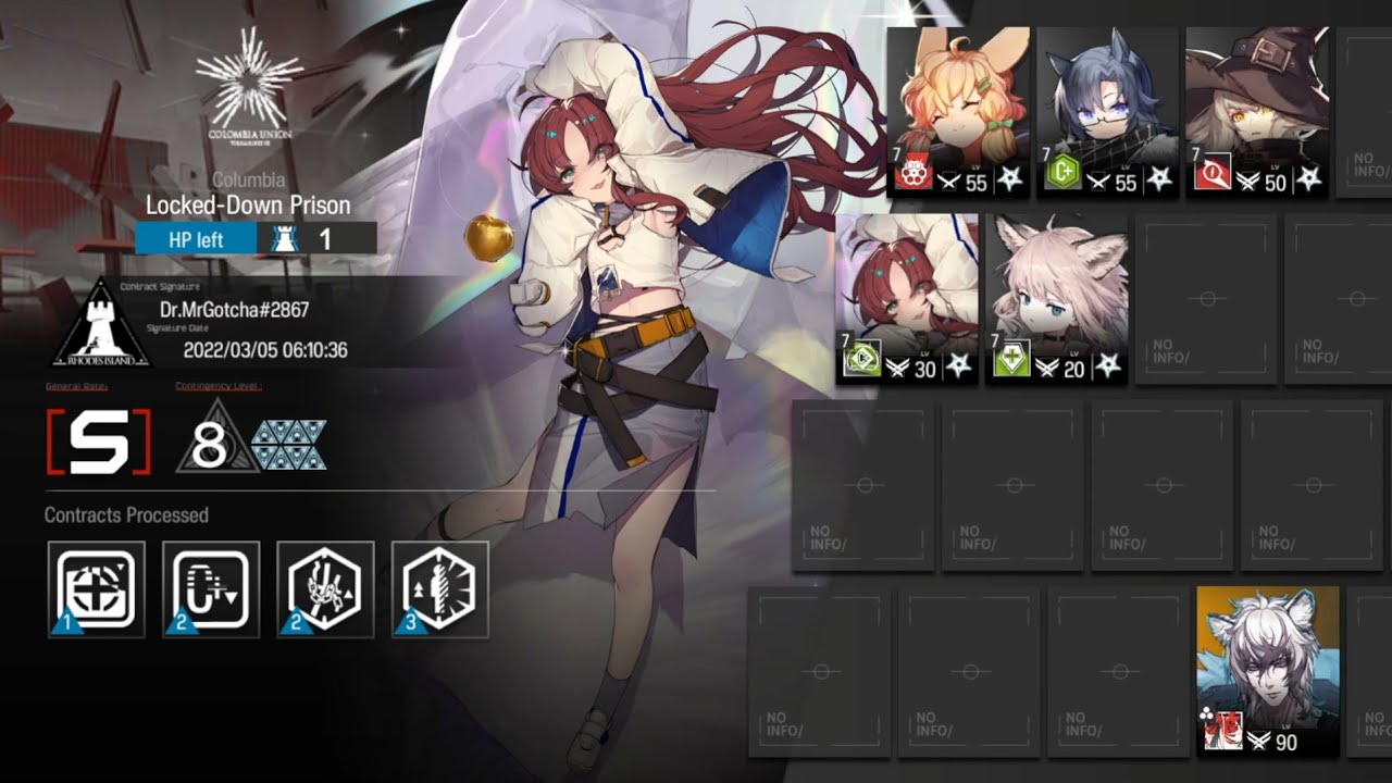 【明日方舟/Arknights】【Contingency Contract #6 Wild Scales】Day 5 Rotating Map Risk 8 Low End + SilverAsh