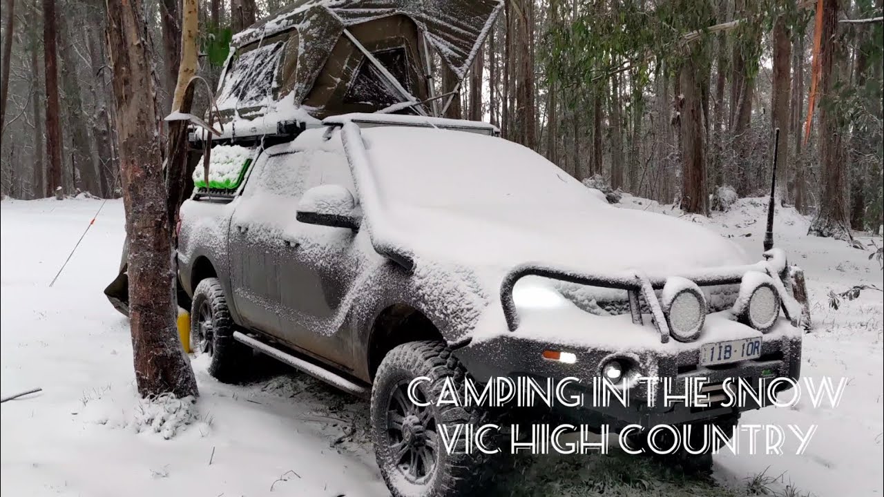 Vic High Country, camping in the snow.