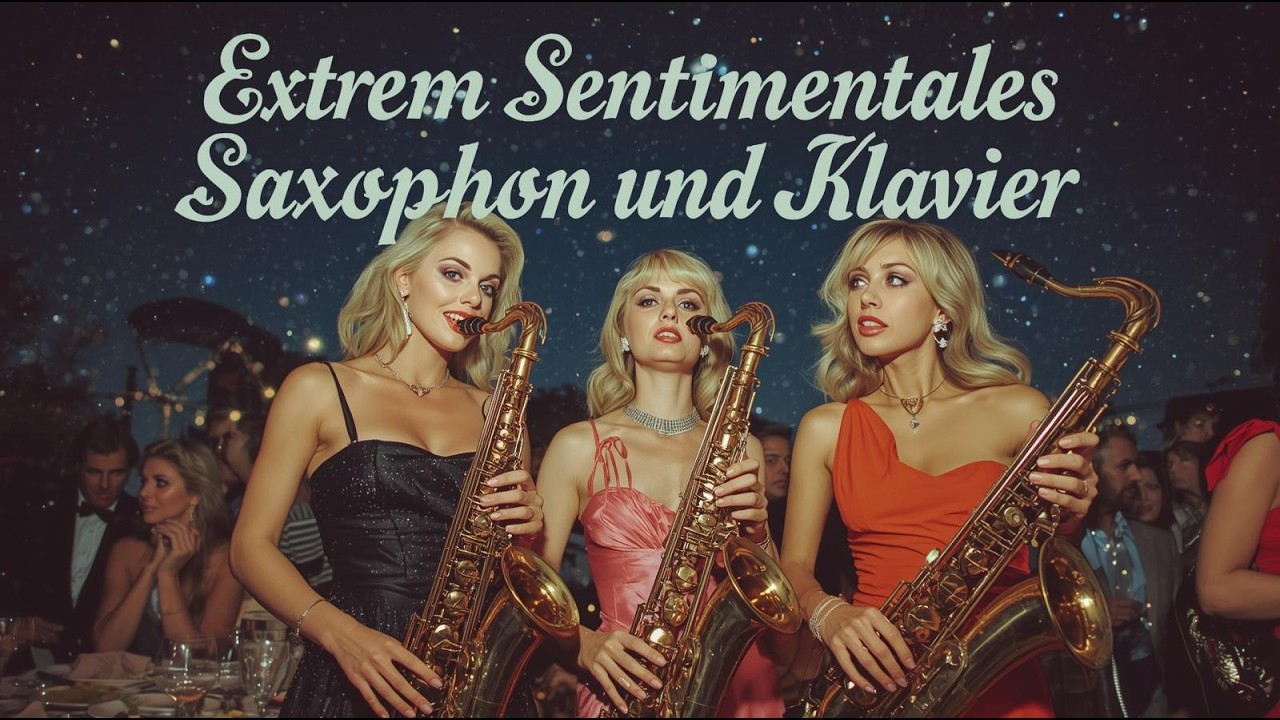 Extrem sentimentales Saxophon und Klavier
