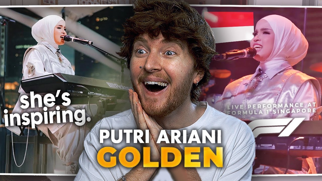 ЭТО ВДОХНОВЛЯЕТ! (Путри Ариани, кавер «GOLDEN» — Формула-1 Сингапур | Реакция)