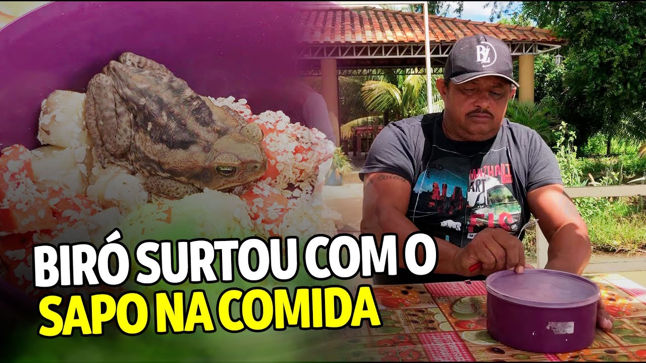 BIRÓ SURTOU COM O SAPO NA COMIDA | CANAL DO NEGO BIRÓ