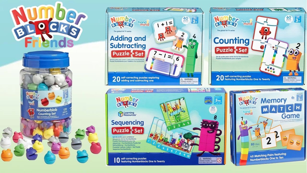 Numberblocks &ndash; Compilation Unboxing Numberblocks Friends Puzzle Set! Satisfying ASMR Video