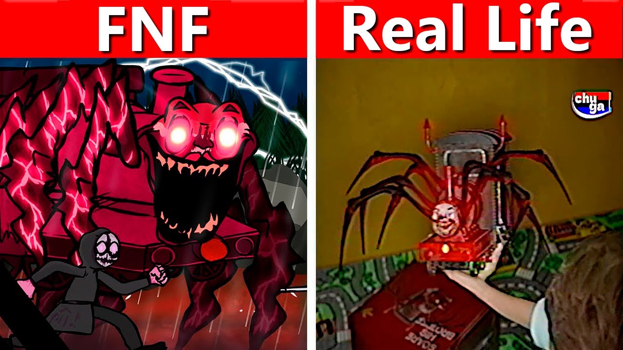 Choo Choo Charles &mdash; Friday Night Funkin против Real TV Comercial (тизер мода FNF)