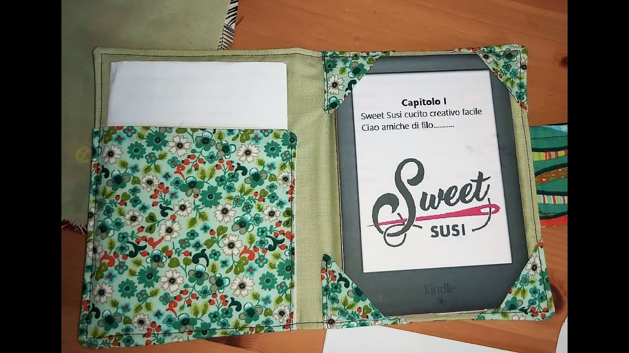 cover custodia per ebook reader kindle Tutorial 555 cucito creativo  CARTAMODELLO GRATIS