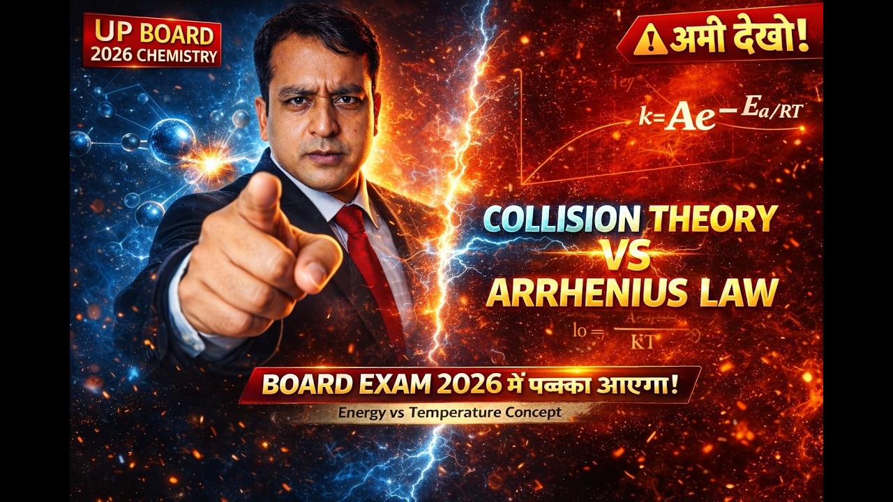 UP Board 2026 में पक्का आएगा! 😱 Collision Theory vs Arrhenius Law | 5 Marks Guaranteed #class12 