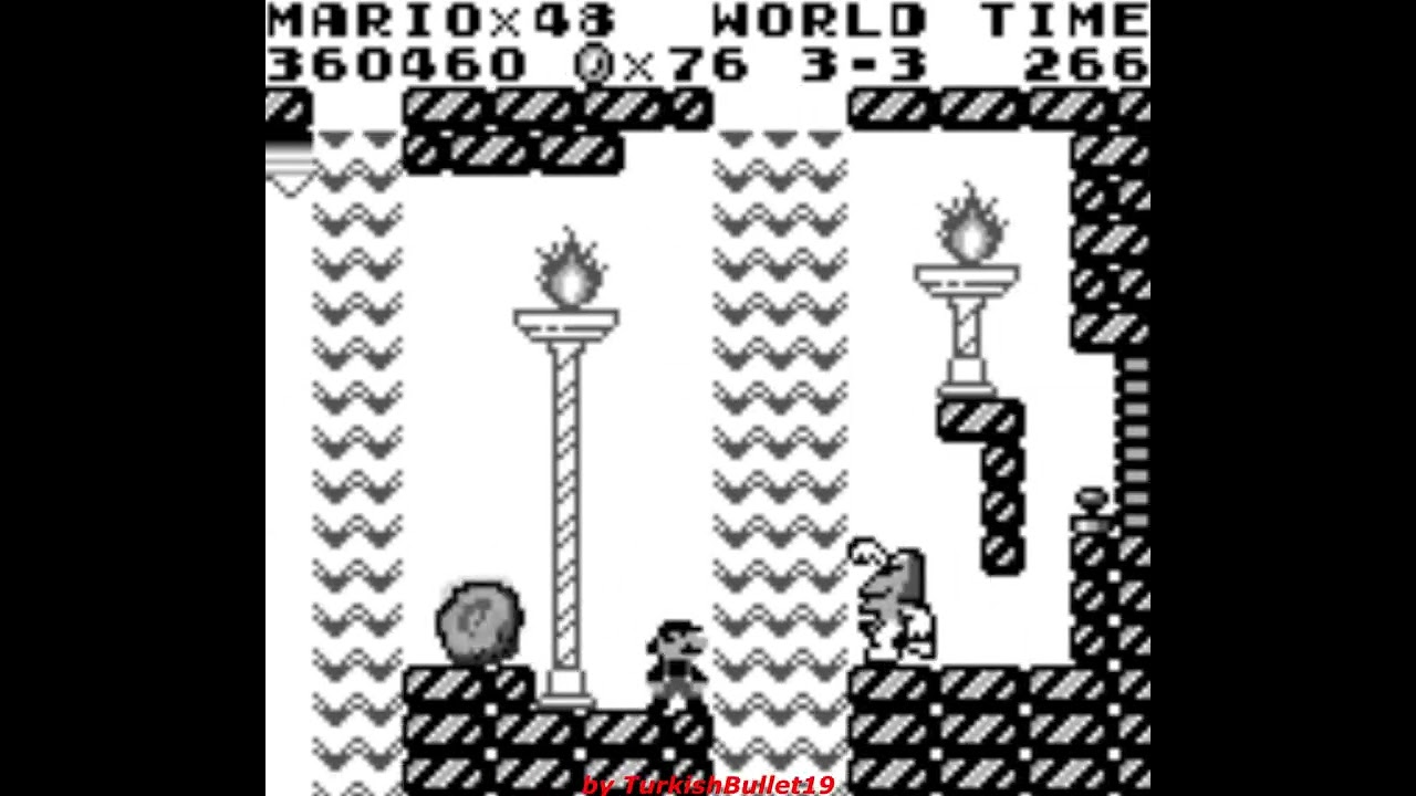 Super Mario Land [Rev 00/World] (Game Boy) - (Все боссы | Обычный и Экспертный уровни)
