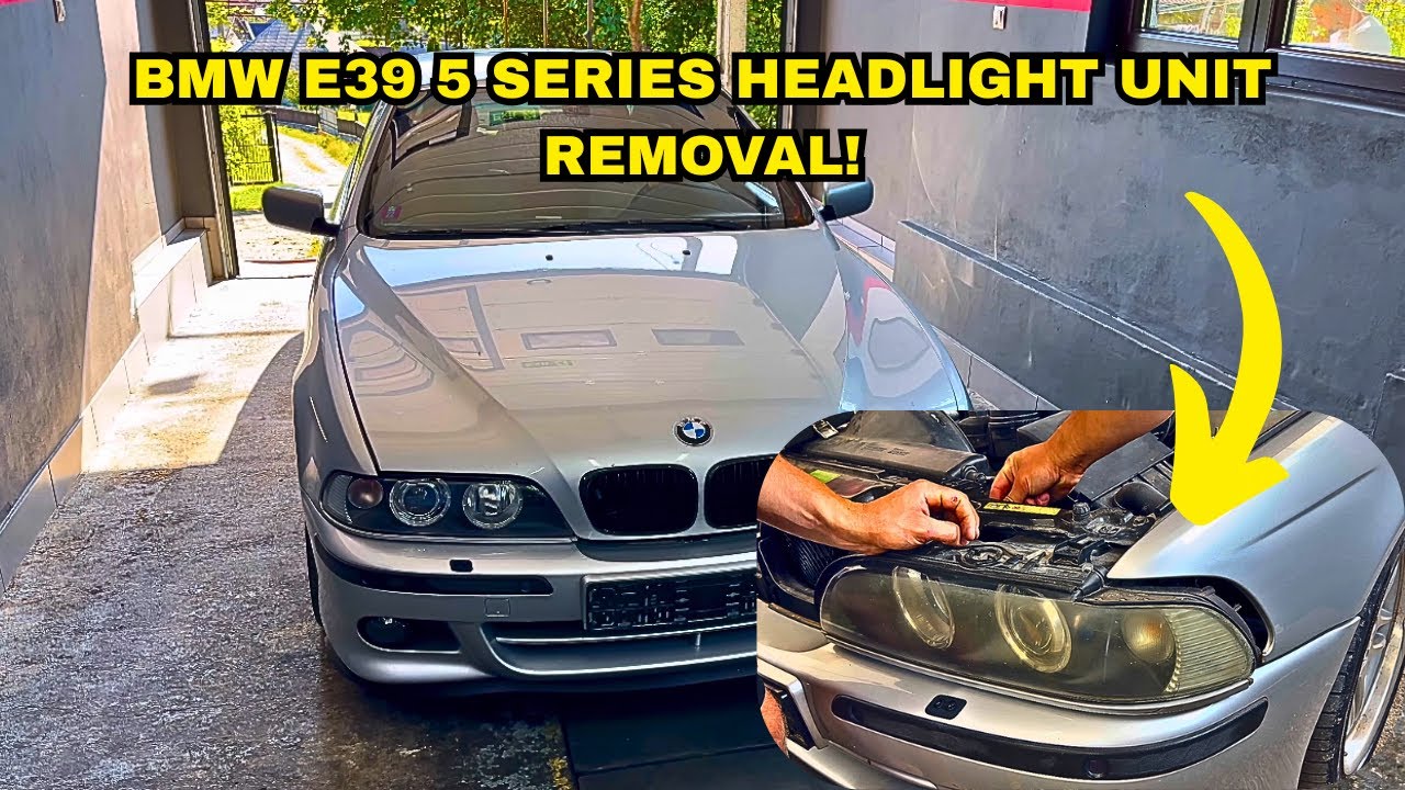BMW 5 Series E 39 Headlight Removal!