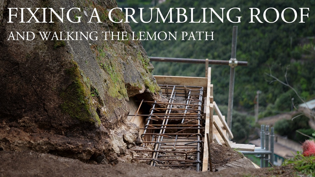 Repairing the bathroom chimney cone roof, and walking the famous Lemon Path (#13)