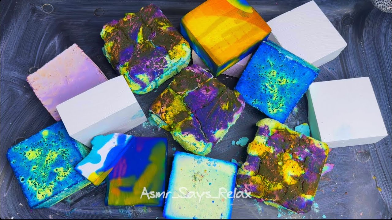 ASMR | Crispy Vibrant Dyed Gym Chalk | Pasted | Freshies