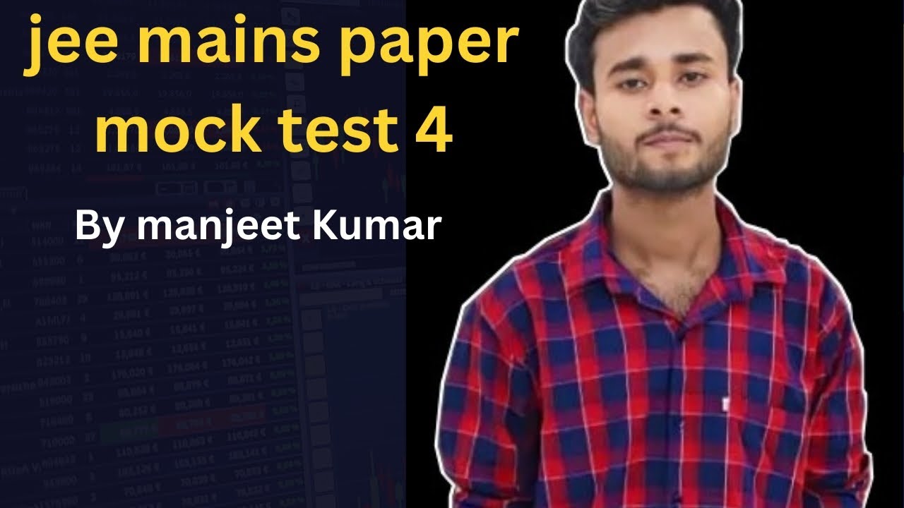 Jee mains paper 2 mock test  B arch 
