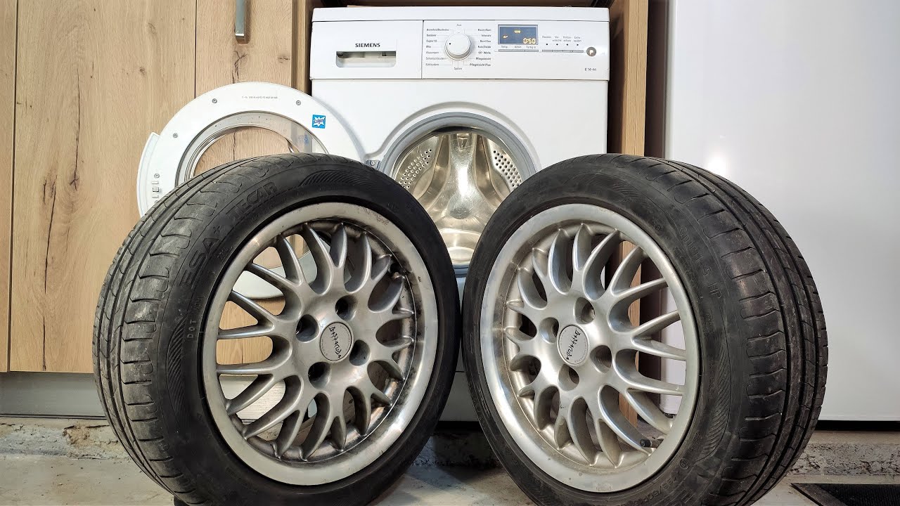 Experiment - Car Tires  - in a Washing Machine