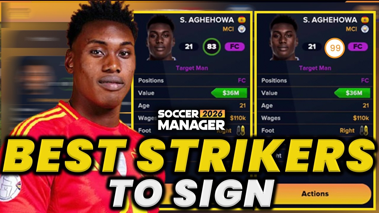 (SM26) Топ-10 нападающих, которых стоит подписать в Soccer Manager 2026