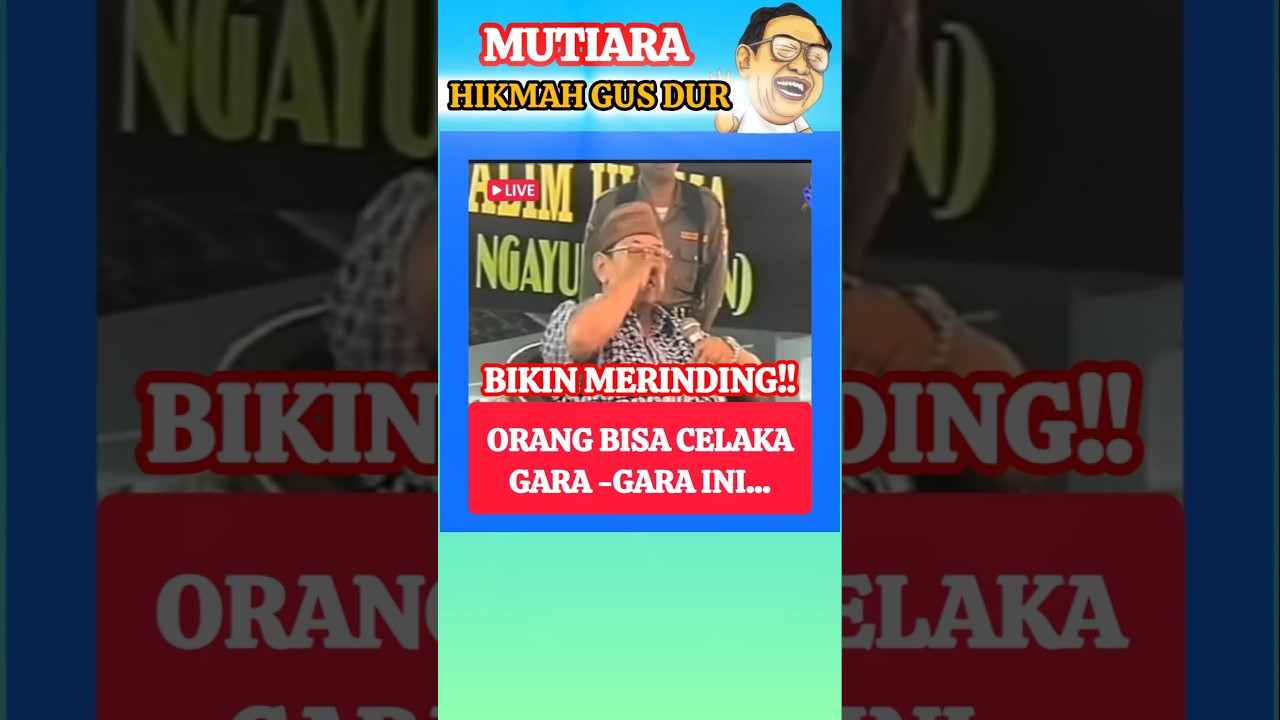 Mutiara Hikmah Gus Dur‼️Bikin Merinding #ngaji #gusdur#humor #feedshorts #shortsvideo