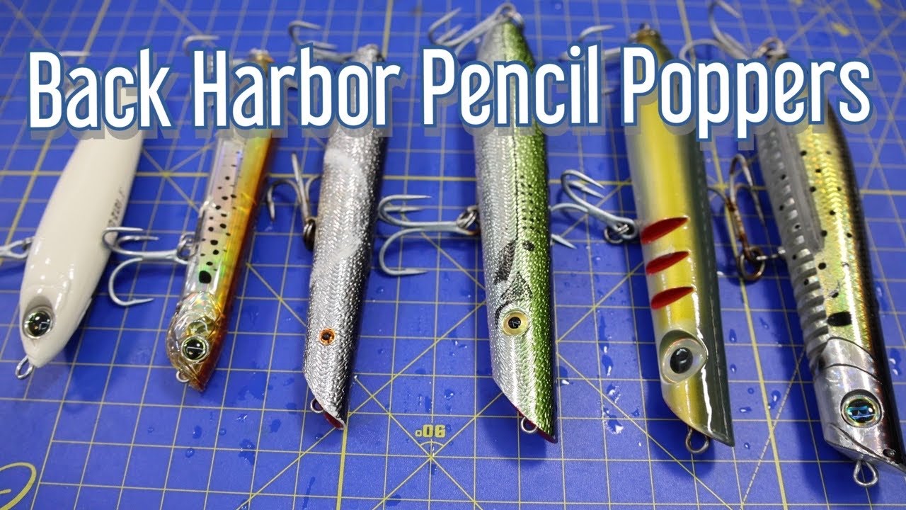 Back Harbor Pencil Poppers for Striped Bass and Bluefish