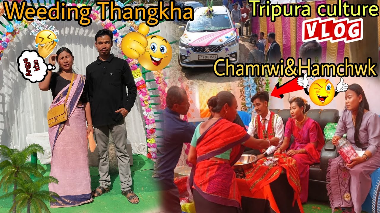Tini haino hai  Wedding Thangkha||🥳Tripura culture Weeding vlogs||🥰