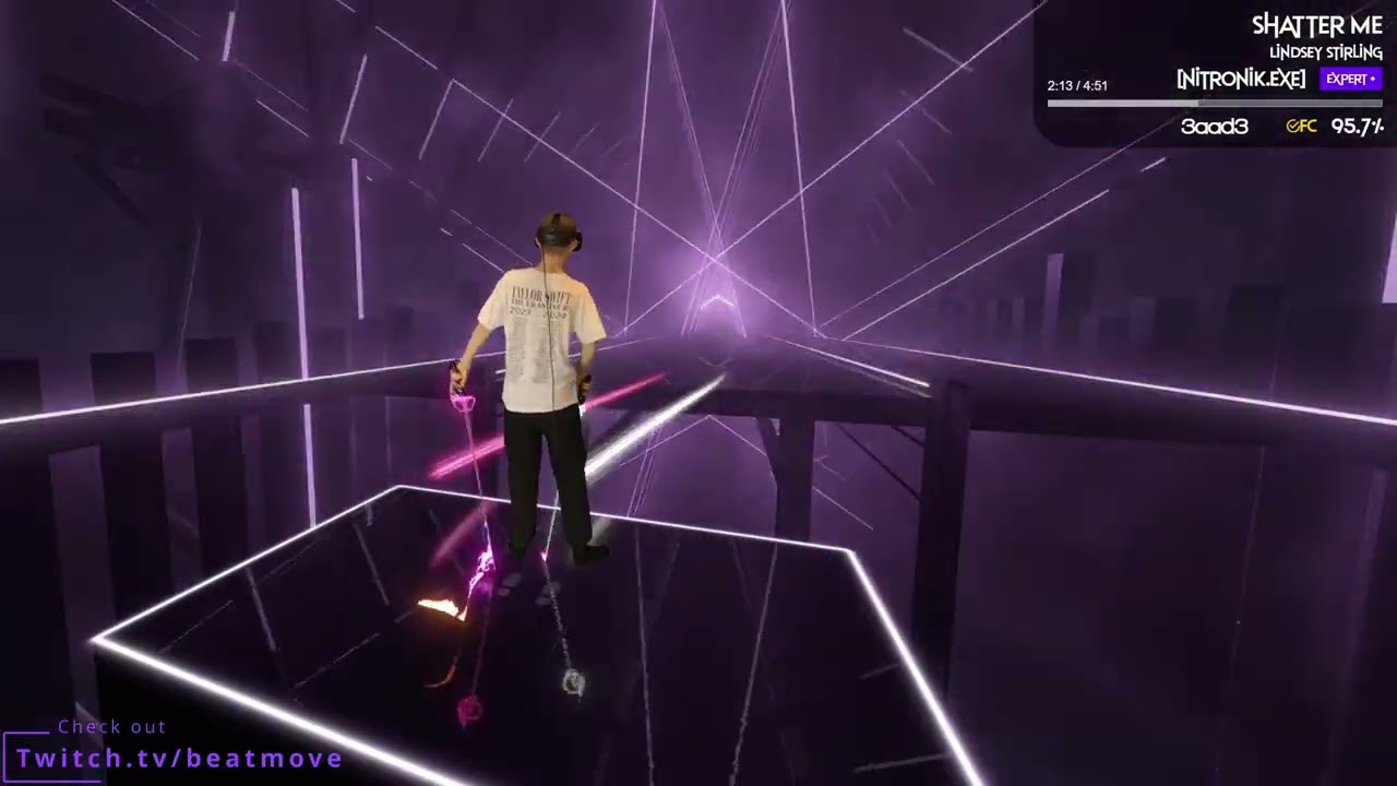 Shatter Me - Lindsey Stirling | Beat Saber | Mixed Reality - No Liv