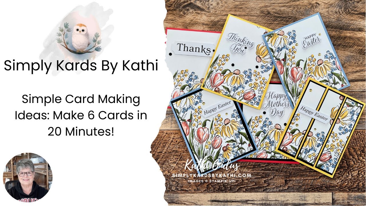 Simple Card Making Ideas: Make 6 Cards in 20 Minutes!