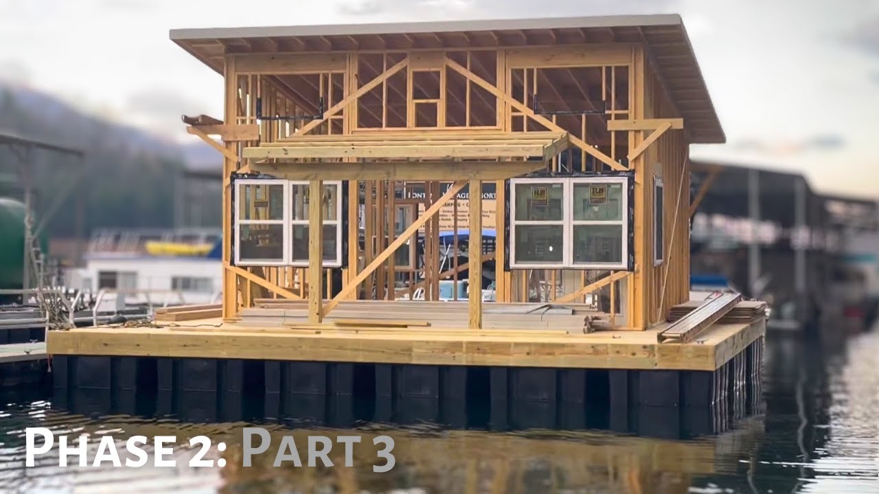 Building a Tiny Home... on WATER. 🏠🌊 the journey continues!