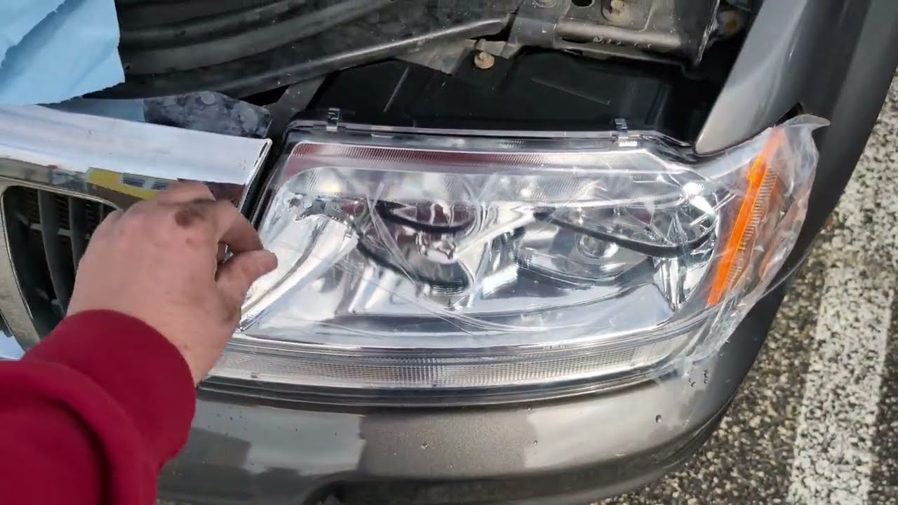 Замена фар Jeep Grand Cherokee 99-04 на светодиодные фары дальнего и ближнего света!